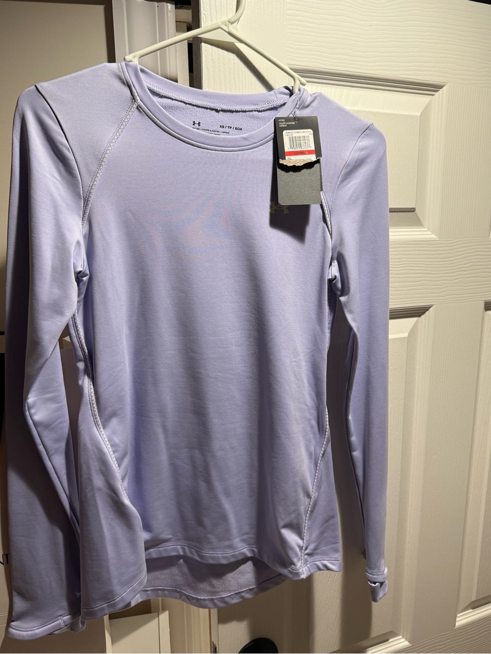 Under Armour Lavender Long Sleeve Performance Shirt